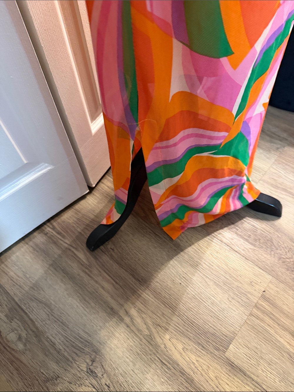 Donna Morgan Vibrant Orange Dress Top - Picture 6 of 7